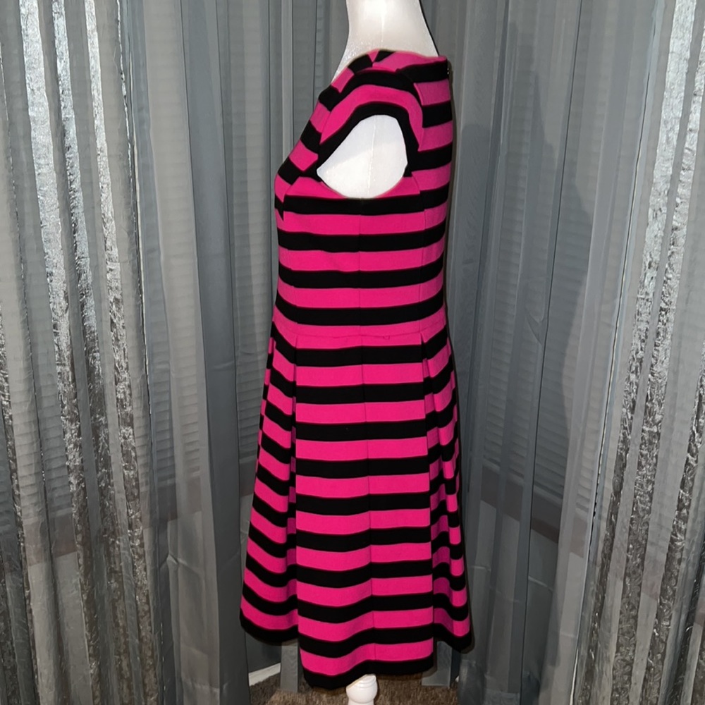 INC Black and Pink Striped Dress Size M - Picture 6 of 12